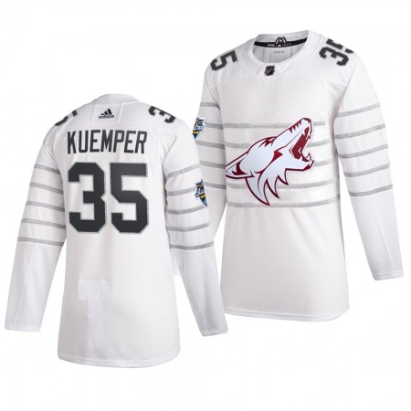 Arizona Coyotes Darcy Kuemper 35 Wit Adidas 2020 NHL All-Star Authentic Shirt - Mannen